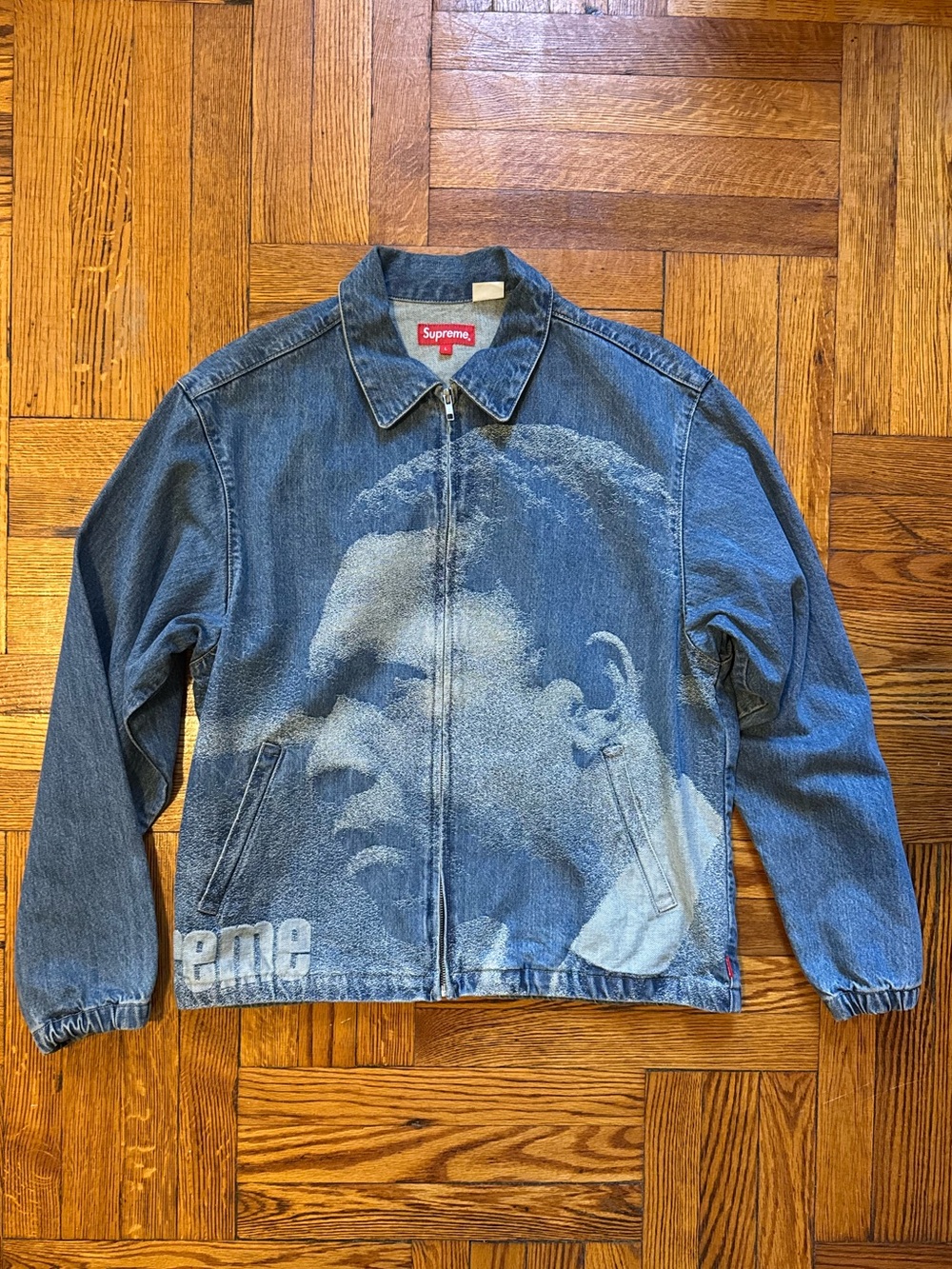 Supreme John Coltrane ‘A Love Supreme’ Denim Zip-Up Harrington Jacket (New)